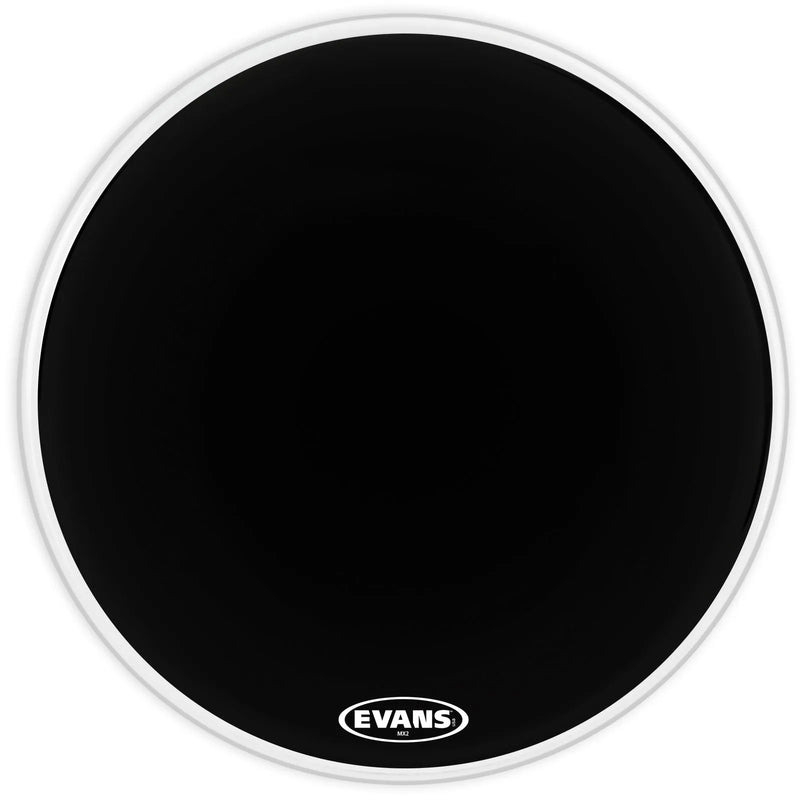 Evans - MX1 Black BD32MX1B 32" Marching Bass Drum Head