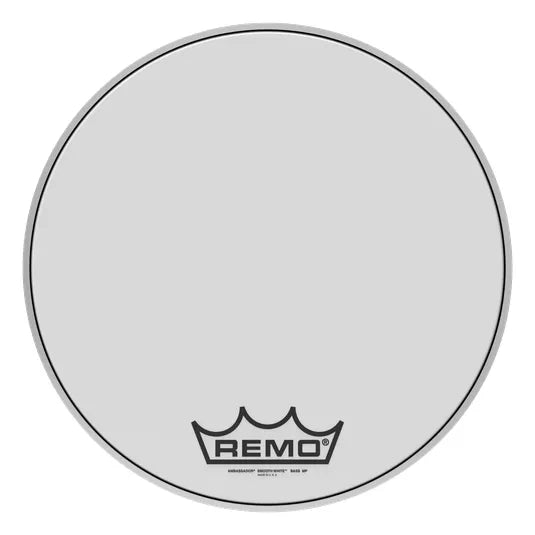 Remo - Ambassador Smooth White BR1220MP 20" Marching Bass Drum Head