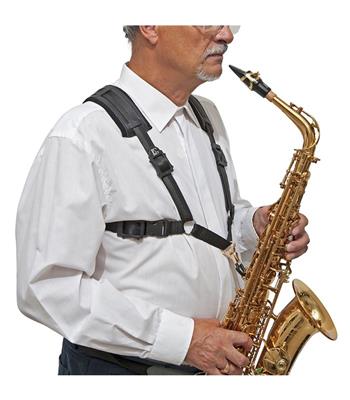 BG - Comfort Saxophone Harness, Men's Size, Metal Snap Hook