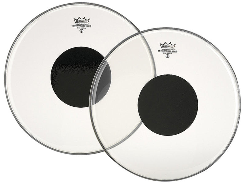 Remo - Clear Controlled Sound 30" Bass Drumhead - Black Dot On Top
