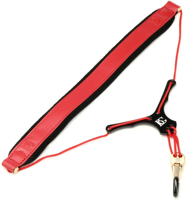 BG - Zen Leather Saxophone Neck Strap - Red