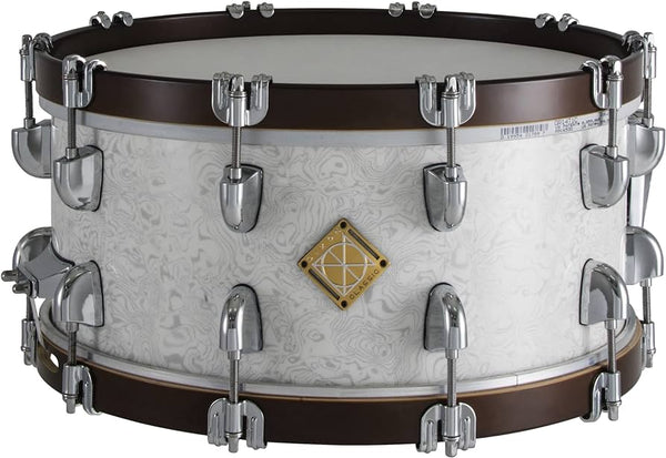 Dixon - Classic 6.5x14 Sub Zero White Wood Hoops Snare Drum