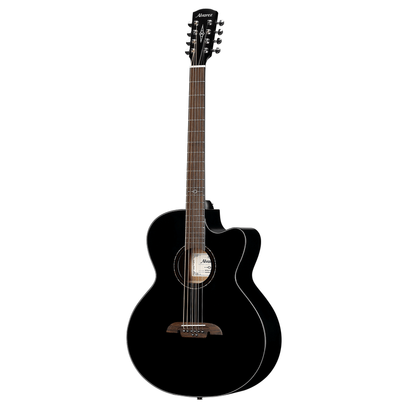 Alvarez - ABT60ce 8-string Baritone Acoustic-electric Guitar - Black
