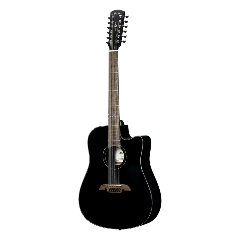 Alvarez - AD60ce 12-string Acoustic-electric Guitar - Black