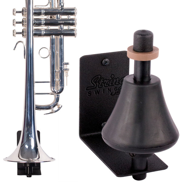String Swing - Vertical Wall Mount Trumpet Holder for 3 Inch Slatwall