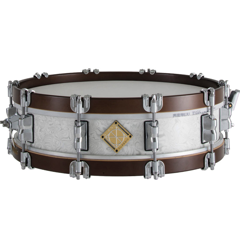 Dixon - Classic 3.5x14 Sub Zero White Wood Hoops Snare Drum