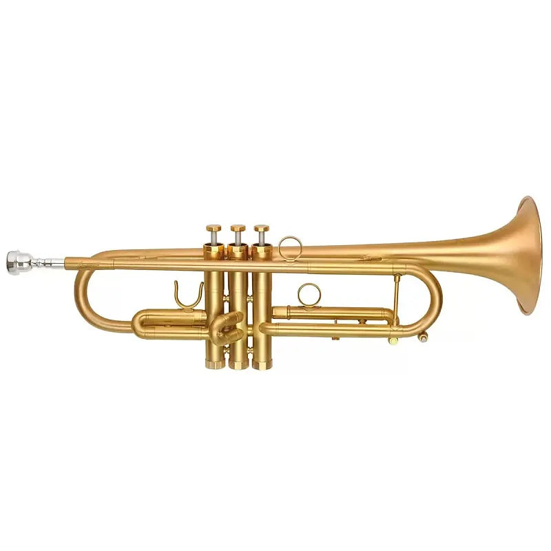 P. Mauriat - Bb Trumpet, .460" Bore, Matte Finish, Gold Brass Bell, Outfit