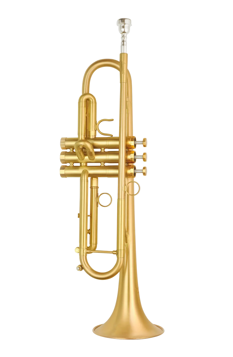 P. Mauriat - Bb Trumpet, .460" Bore, Matte Finish, Gold Brass Bell, Outfit