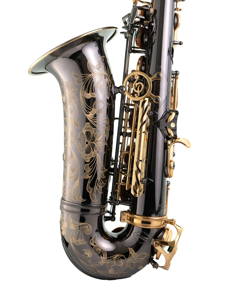 P. Mauriat - 20th Anniversary PMXA-67RBX20 Alto Saxophone  Black Nickel with Gold-lacquered Keys